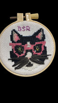 Cross stitched cat